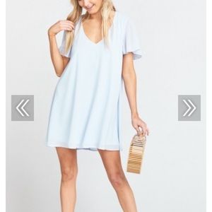 Show Me Your Mumu Kylie dress in light blue